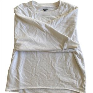 aerie oversized white sweatshirt